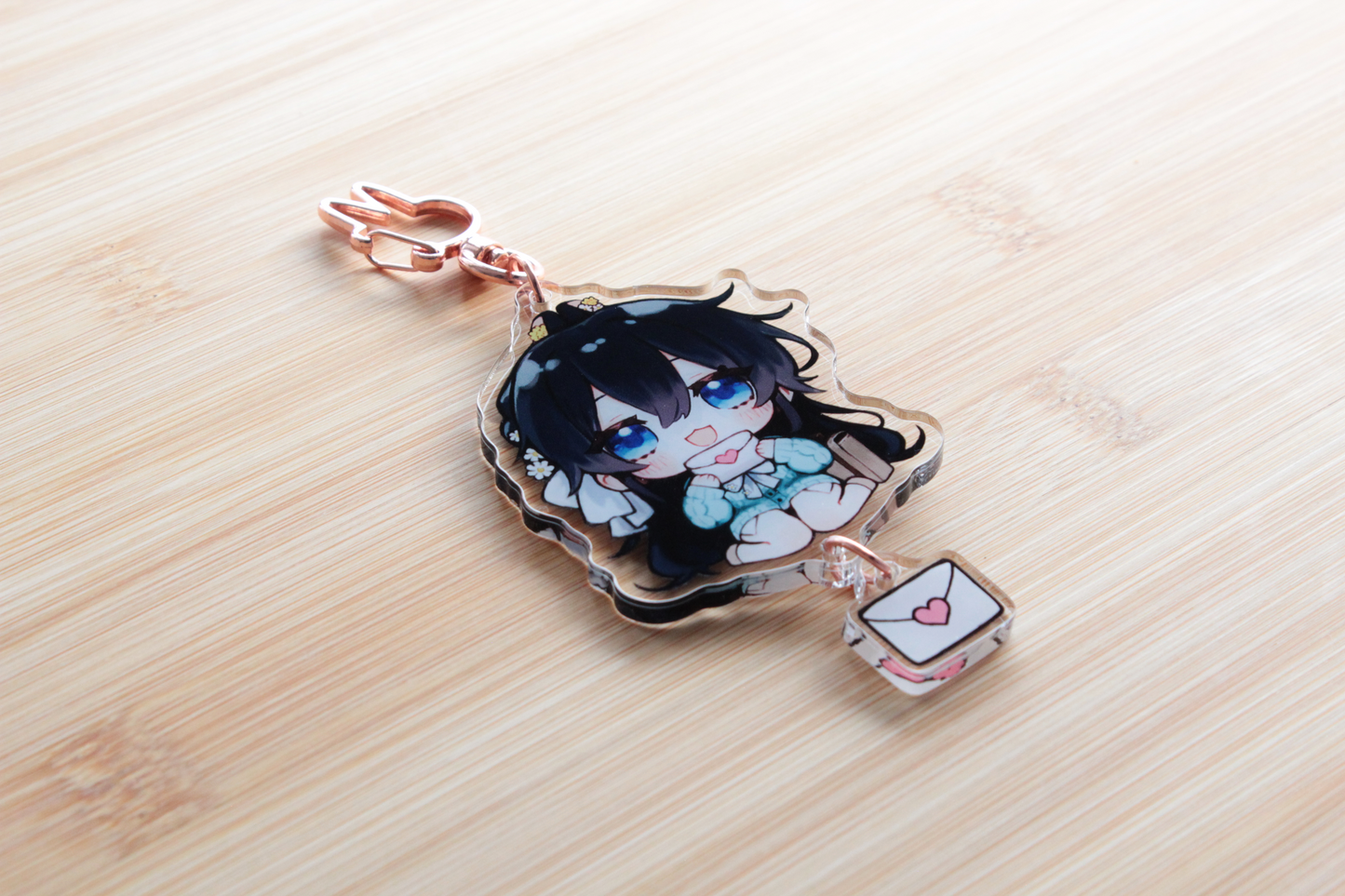 Heartfelt Note Acrylic Charm