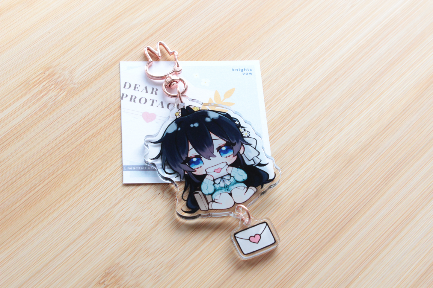 Heartfelt Note Acrylic Charm