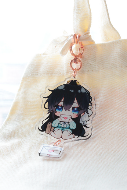 Heartfelt Note Acrylic Charm